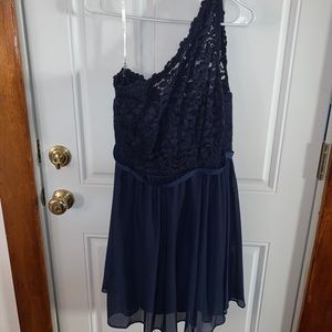 Navy Blue Bridesmaid Dress.